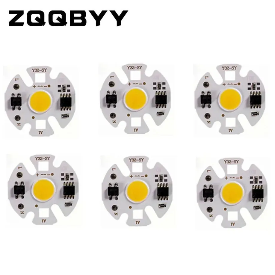 Y32 COB LED Chip Lamp Matrix AC 220V 12W 9W 7W 5W 3W For Floodlight Spotlight No Need Drive Projector Light Bulb beads 6 Pcs