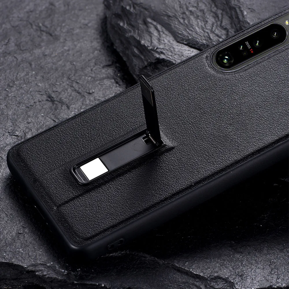 Case for Xperia 1 5 10 IV V VII Premium PU Leather Shockproof Bracket Cover For Sony Xperia 1 II III 5 Coque Funda — view 4