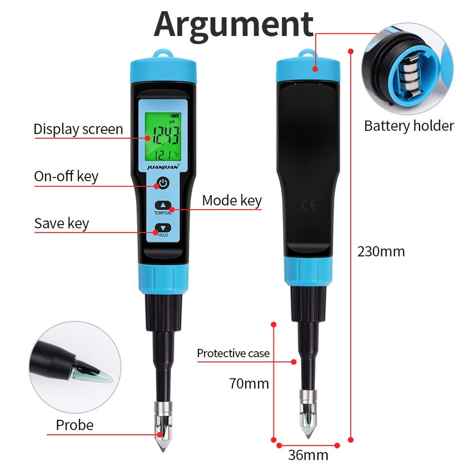 Hoge Nauwkeurigheid Ph Orp Temp Meter Draagbare Mv Tester Sensor Aquarium Zwembad Monitor Water Qual