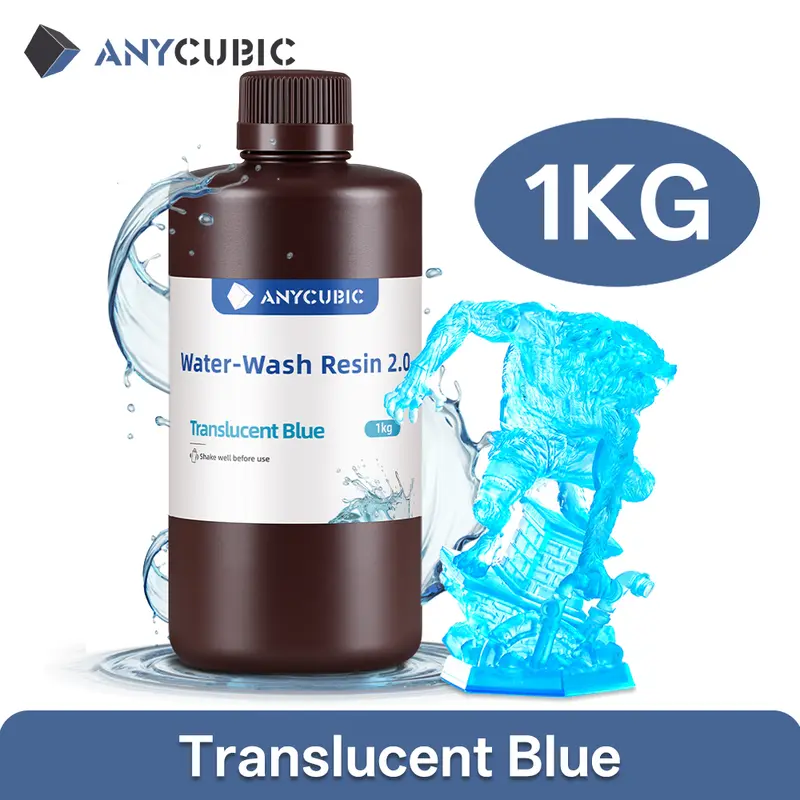 ANYCUBIC Water-Wash Resin For LCD 3D Printer High Precision Low Odor Low Viscosity 3D Printing Standard Photopolymer - Image 24