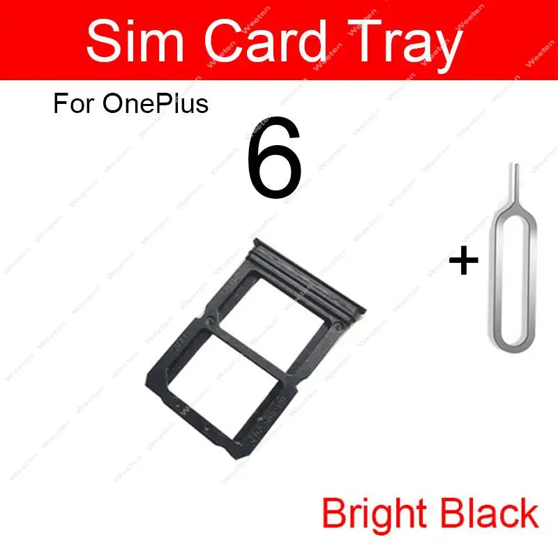 Sim Card Tray Holder Oneplus 1+ 6 6T 7 7T Pro Sim Slot Socket Card Memmory Reader Flex Cable Replacement Repair Parts sim card tray holder