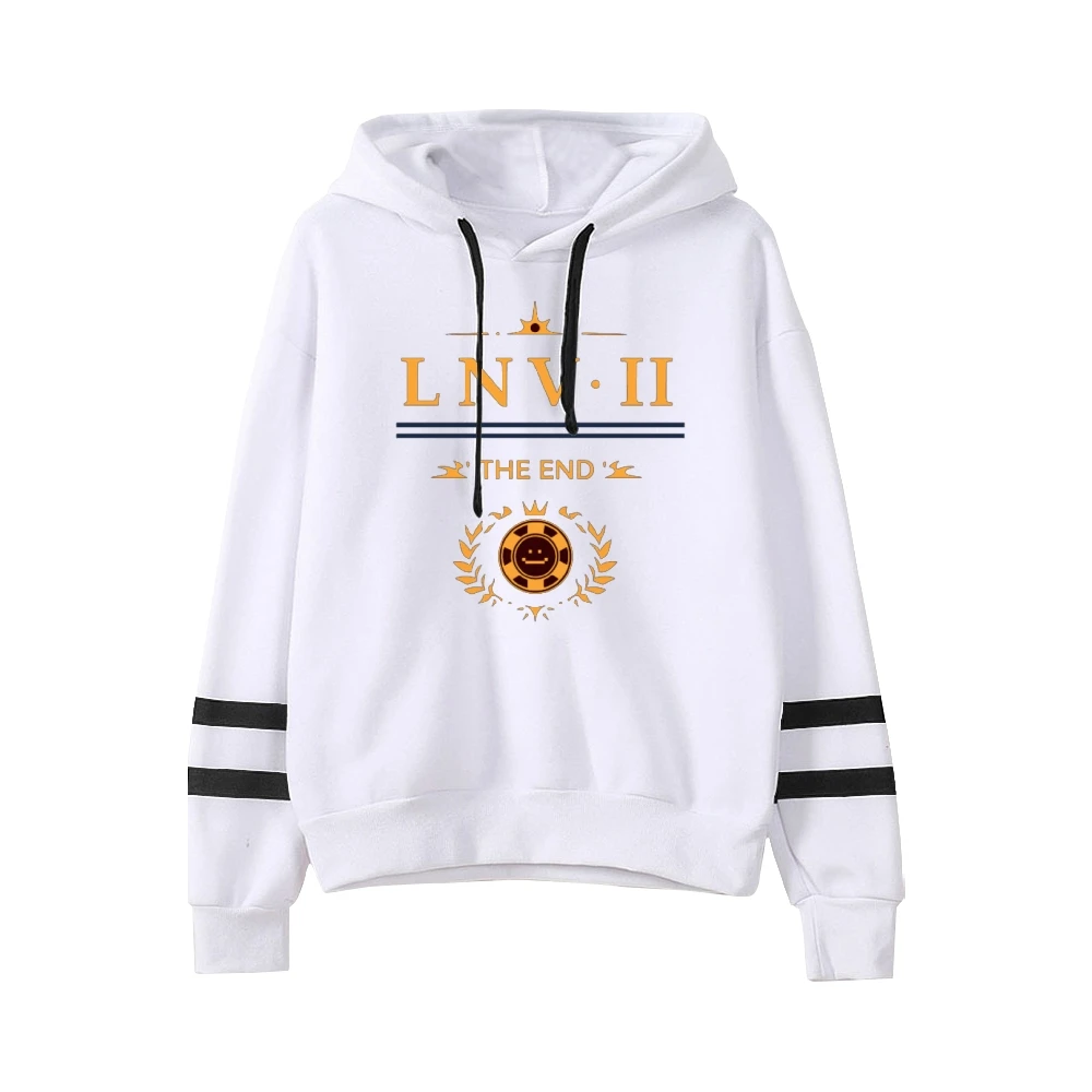 Quackity The End of Las Nevadas Merch Unisex Pocketless Parallel Bars Sleeve Sweatshirts Women Men Hoodies Couple Clothes