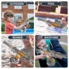 Full Automatic Water Gun for Kids Electric Blaster with Light Large-Capacity Water Soaker Children Gift Beach Outdoor Games 5