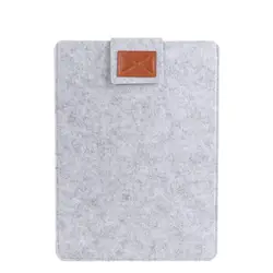 Colorful Lightweight Felt e - Reader Sleeve Carrying Case (Light Grey - 8.0 inch)