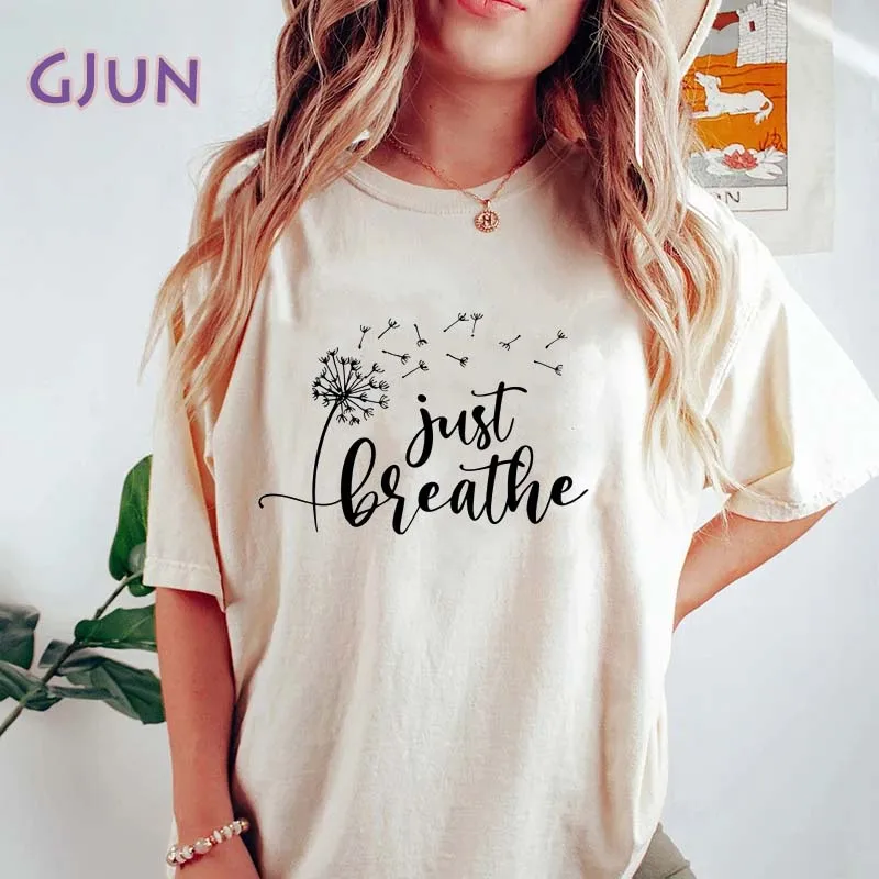 

Dandelion Graphic T Shirts Summer Short Sleeve Female Tee Tops Woman Tshirt Clothing