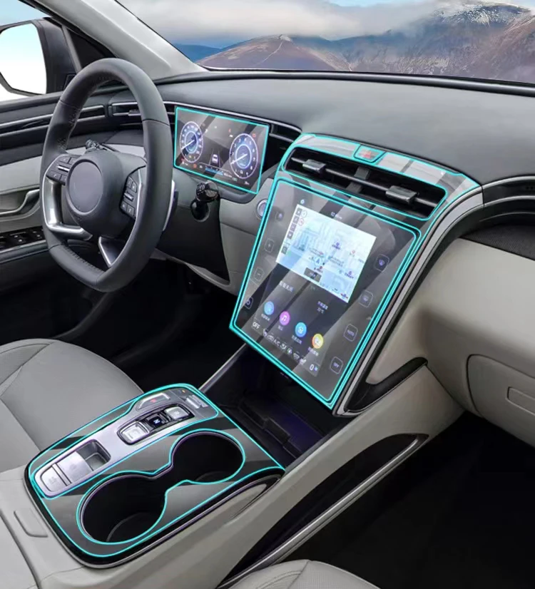 

Для HYUNDAI TUCSON N Line NX4 2022 2021 навигационный экран Автомобильный интерьер фотооболочка наклейка против царапин