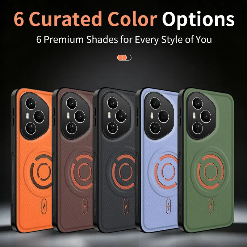 Magsafe Magnetic Solid Color TPU & PU Leather Phone Case