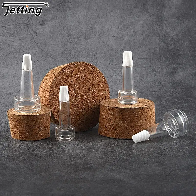 10Pcs Mini Refillable Bottles Sample Empty Bottle With Cap, Trumpet Head Transparent Powder Filling Bottle Skin Care Tools