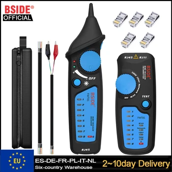 BSIDE New Network cable tracker detecteur FWT81 RJ11/45 Lan Ethernet Phone wire tester Finder Telecom Tool electrified work 48V