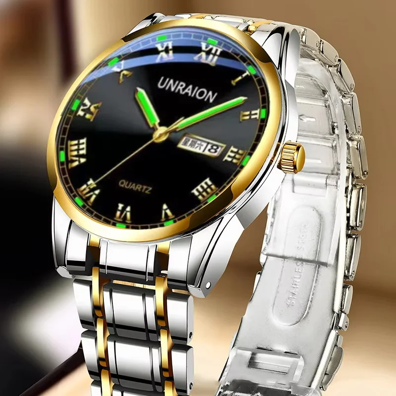 New Luminous Fully Automatic Mechanical Watch Men's Watch Dual Calendar Business Waterproof Multifunction Trendy Sports Watch 6