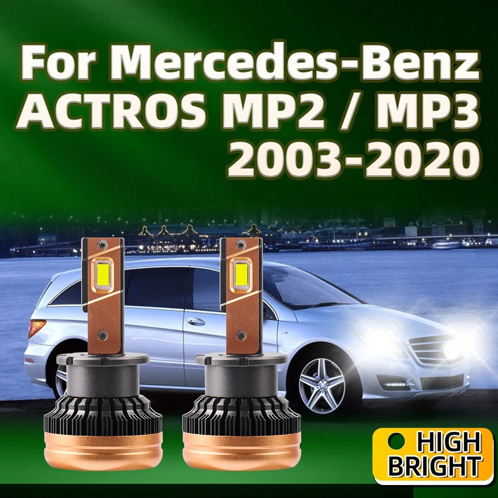 車用超高輝度ledヘッドライト、hid-d2r、120w、50000lm、mercedes用カーランプ-benz-actros-mp2、mp3、2003、2004、2005、2006、2007、2008-09-2020