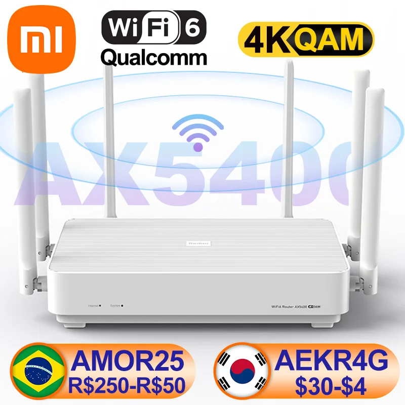 alquitrán Orgulloso ocio Xiaomi Redmi Ax5400 Wifi Router Mesh System Wifi 6 4k Qam 160mhz High  Bandwidth 512mb Memory For Home Work With Xiaomi App - Routers - AliExpress