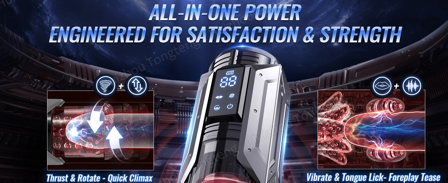 Aksesuarlarla birlikte seks oyuncağının tam görünümü