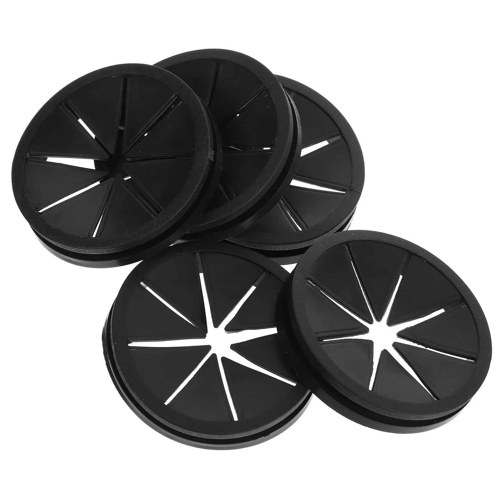 5Pcs 데스크 케이블 관리 그로밋 유연한 컴퓨터 데스크 홀 커버 와이어 정리기 홈 오피스 케이블 코드 와이어 관리용