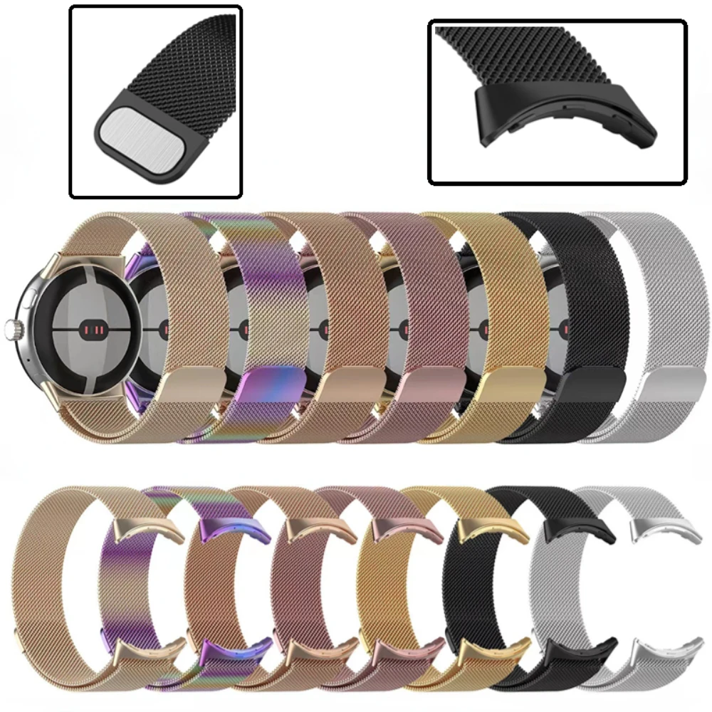 Enhanced Product Title:  
Stainless Steel Milanese Loop Bracelet - Metal Magnetic Strap