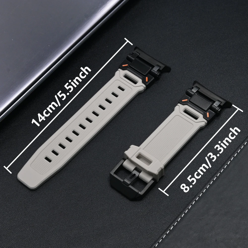 Premium Sports TPU Rubber Strap - Soft Silicone Band with Seamless Design