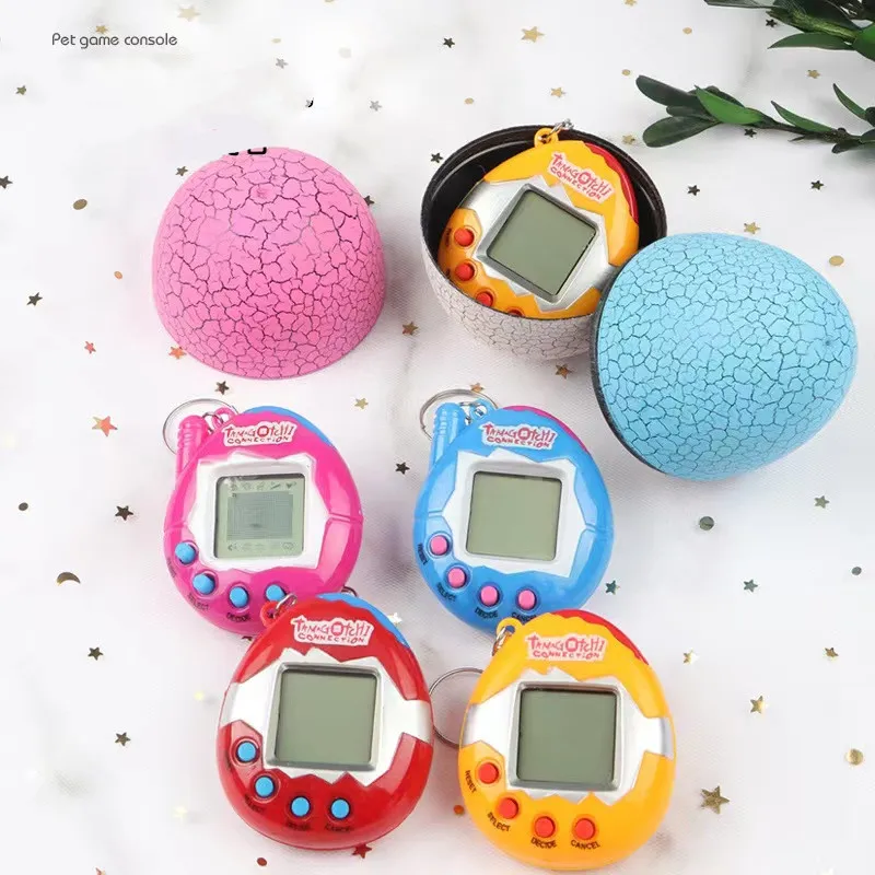 Dinosaur Virtual Pet Keychain Keychain Games Pet Dinosaur Tamagotchi Keychain Electronic