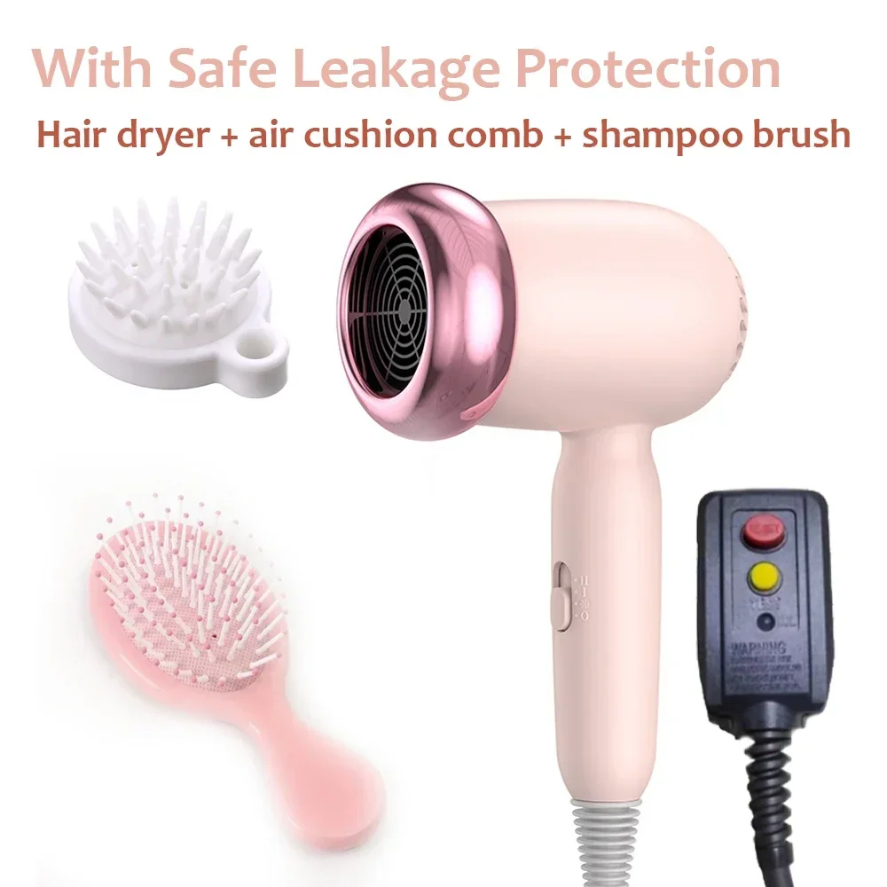 Description Picture 3 of itemTinsol hair dryer hot and cold air brush hair dryer low noise constant temperature fast drying for home use anion hair dryer