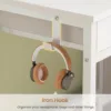 Office Desk with 5 Fabric Drawers, Computer Desk with Drawers,Farmhouse Desk with Headphone Hooks for Home Office (39 inch) 6