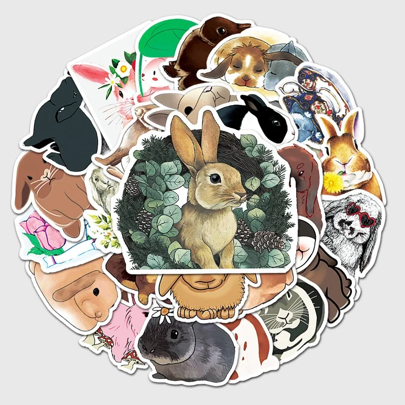 50 шт. милый кролик Kawaii канцелярские наклейки s дневник планировщик нежелательный