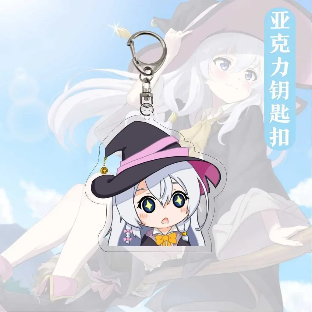 Anime Keychain Game Keychain Mini Sword Keychain Anime Keychain Pendant Anime Wandering Witch The Journey of Elaina Keychains Pendants Cartoon Keyrings Bag Accessories