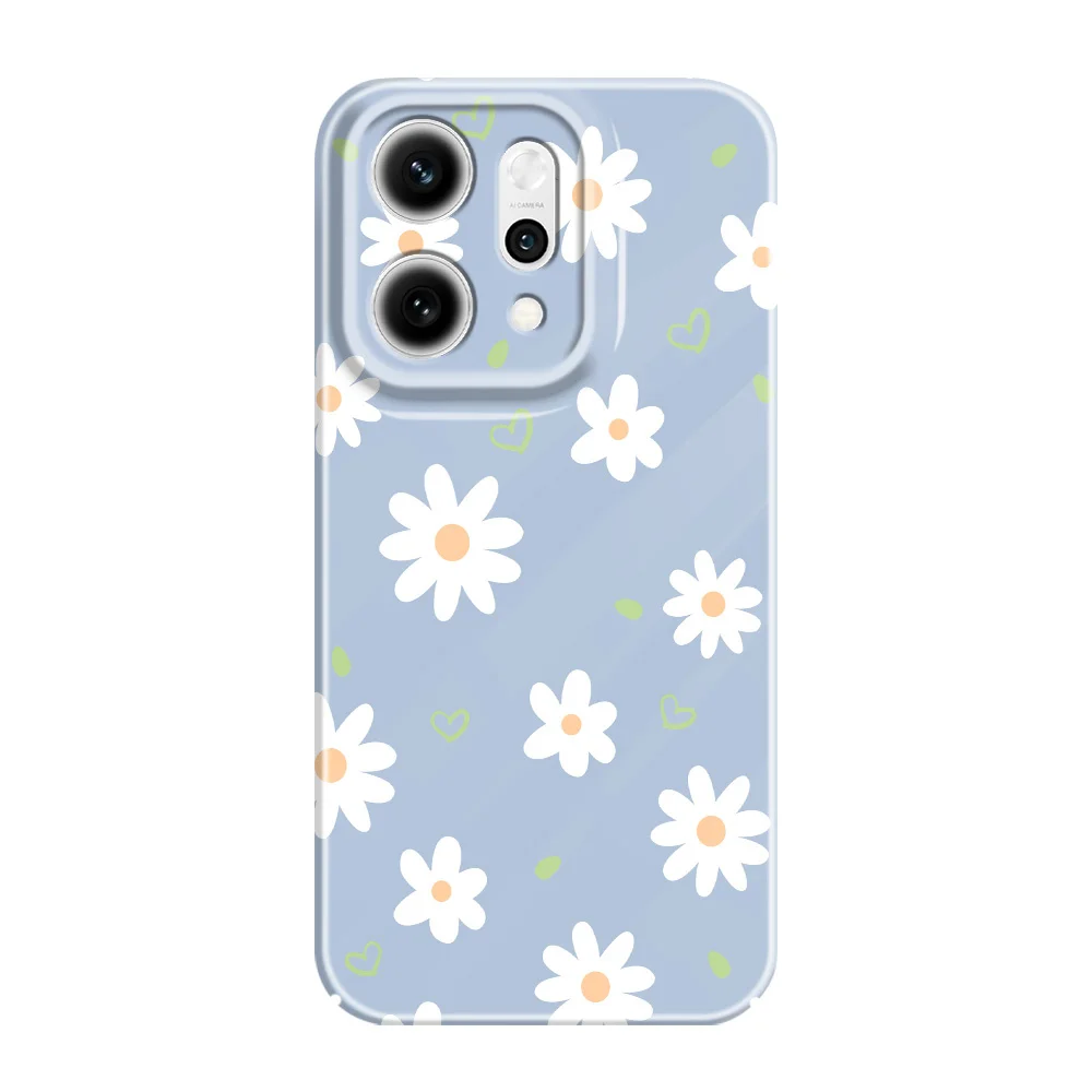 Tender Daisy Design Hard Phone Case with Film Cover