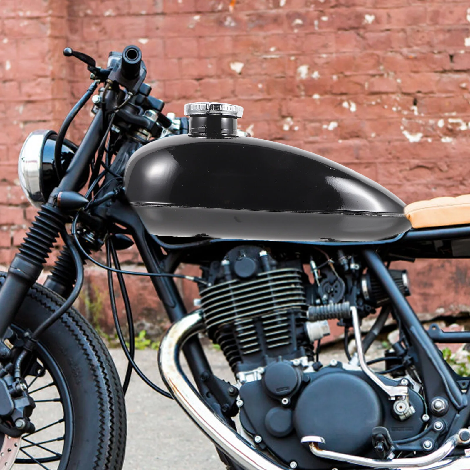 

Fuel Gas Tank Small Gas Tank Motorcycle Fuel Tank Compatible for 80cc Engines Motorcycle 2L