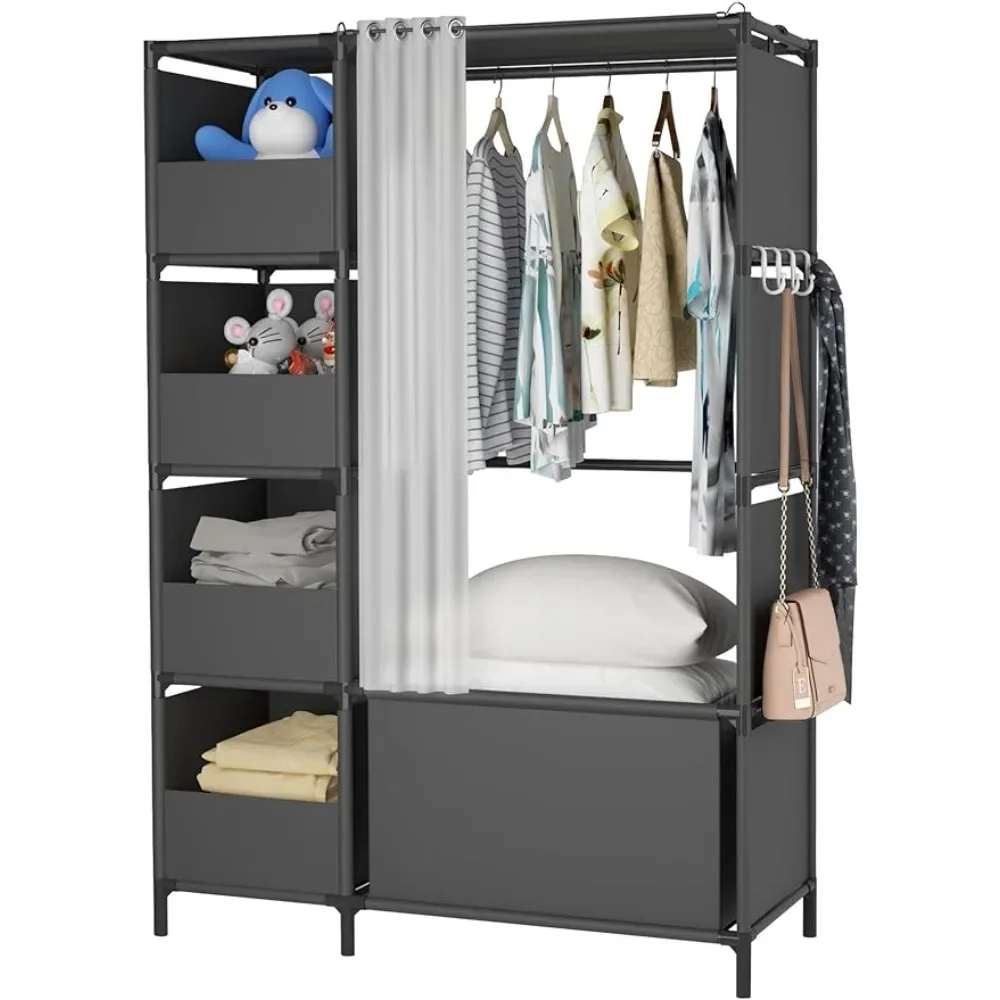 Storage Locker Clothes Room for Living Room Bedroom Furniture Portable Wardrobe Storage Closet Closets To Store Clothes Assembly