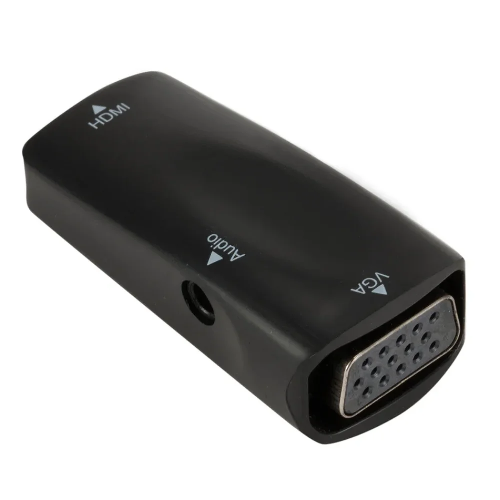 HDMI to VGA Adapter With 3.5Mm Jack Audio Cable HD 1080P HDMI Male To HDMI-compa