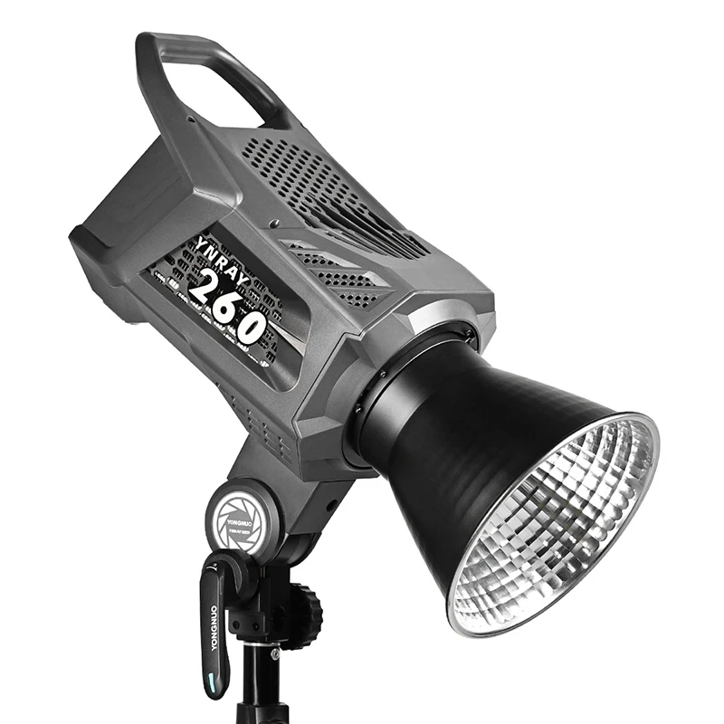 YONGNUO YNRAY260 COB 야외 LED 비디오 조명, 15000LUX 보웬스 마운트 스튜디오 램프, 전원 어댑터 포함, 브이로그 영화 유튜브용, 250W