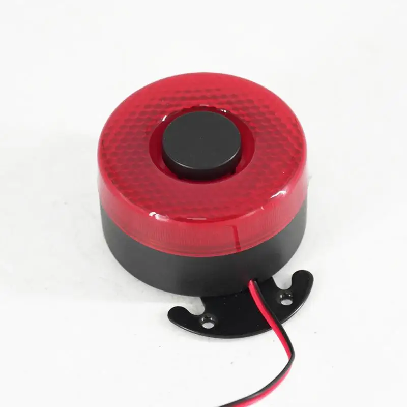 라이트 포함 백업 알람, 105dB 리버스 비퍼, 자동차 리버스 알람 버저 사이렌, 방수 범용 리버스, 12V, 24V
