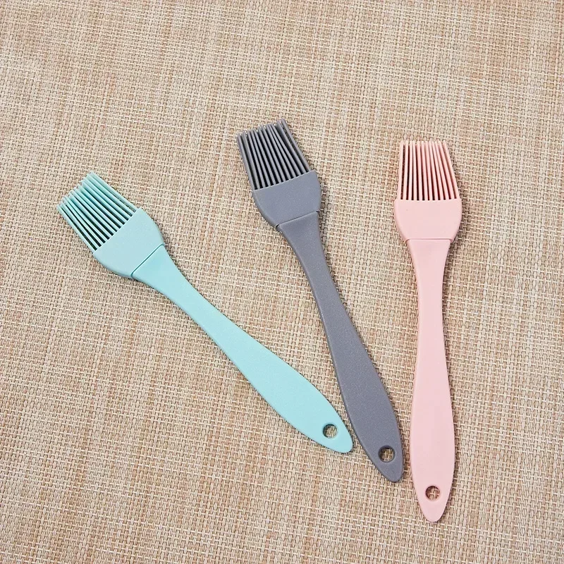 Oil Brush Silicone Basting Brush Silicone BBQ Oil Brush Seasoning Sauce Cake Bread Butter Egg Heat Resistant Household Kitchen Baking Cooking Tools