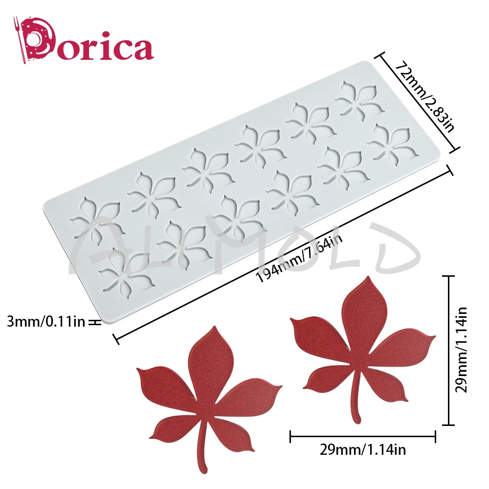Description Picture 4 of itemMaple Leaf Silicone Lace Mat Handmade Sugarcraft Fondant Chocolate Mold DIY French Dessert Cake Decorating Tool Kitchen Bakeware