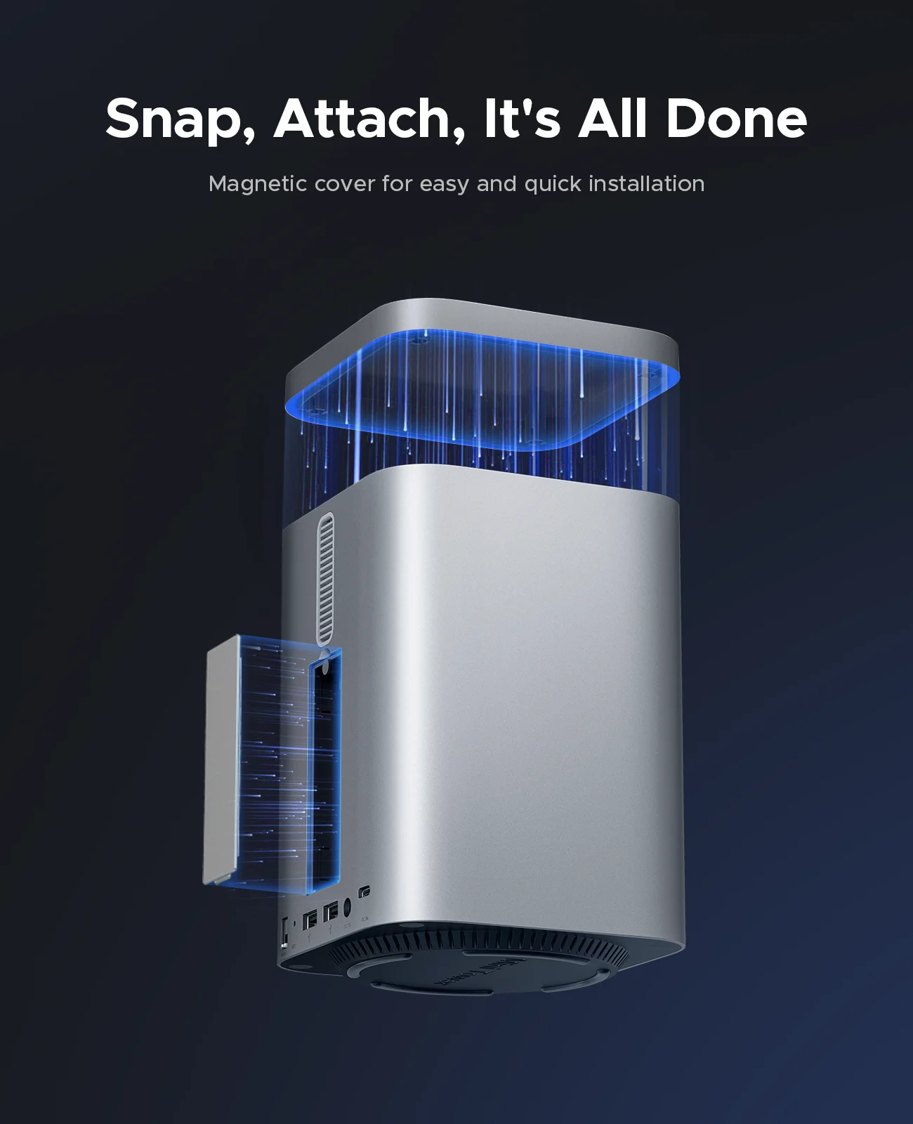 ORICO MiniTower Mac Mini M4 ドック M.2 SSD 3.5 インチ ハード