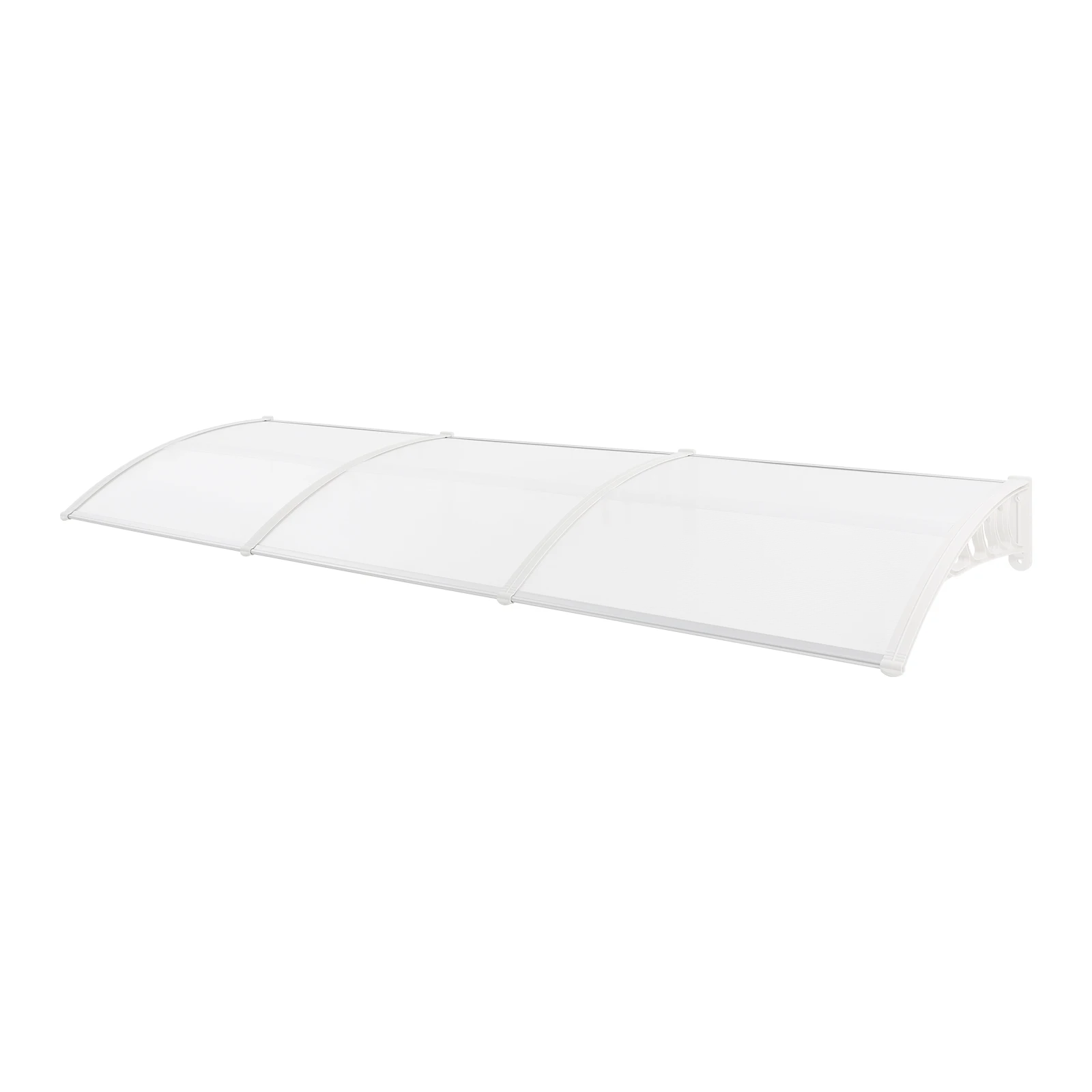 Wandmontierte Rechteckige Bogenüberdachung 35,4*118 Zoll für Vorder- und Hinteringänge, Fahrradunterstände, Pavillons, Balkone – Detail 2