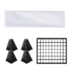 GVM Foldable Softbox Diffuser with Grid Beehive for GVM 1000D/680RS/880RS RGB LED Panel Light 11.8"x9.8" 6