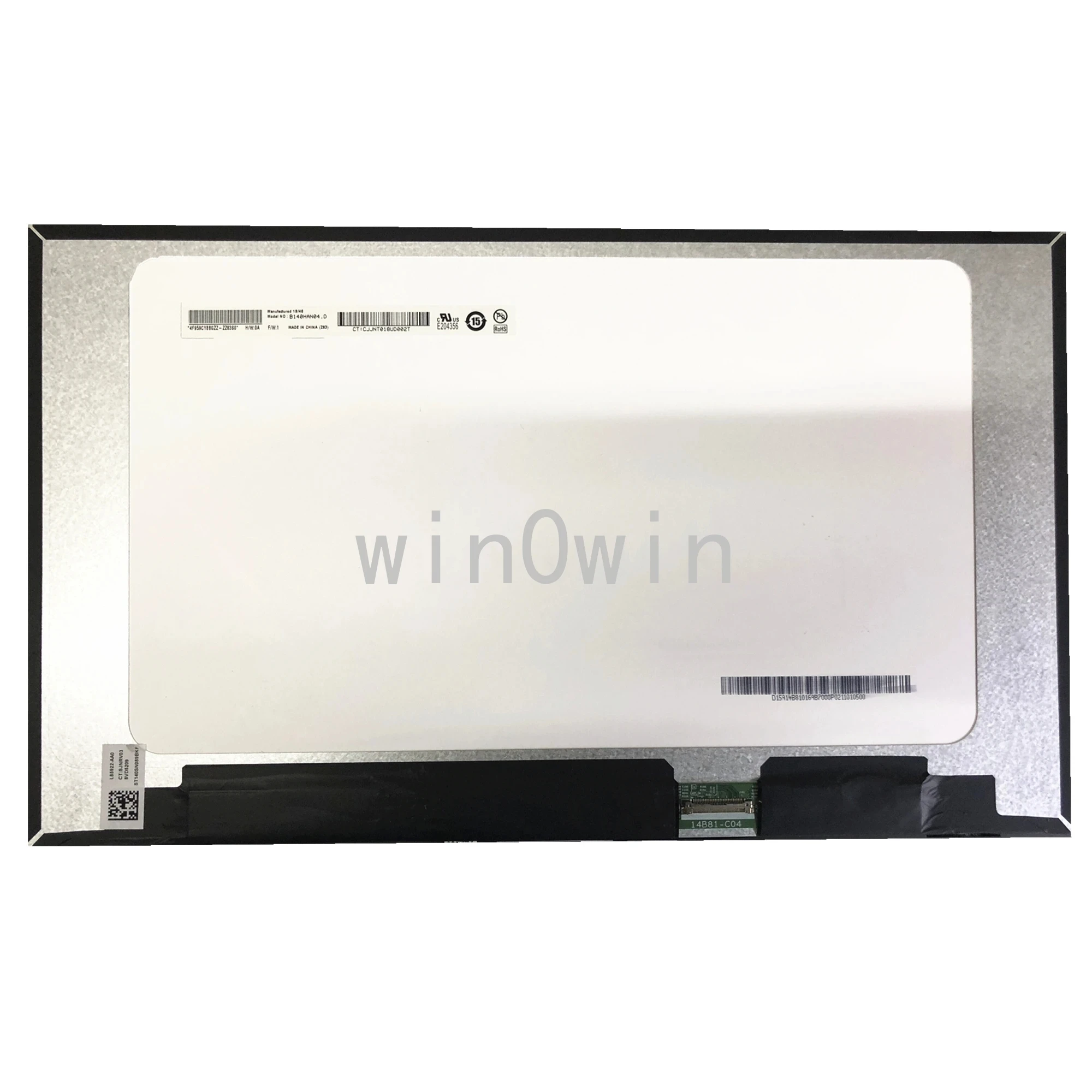 Display LCD IPS 14" FHD B140HAN04.6 – 30 Pin 20mm – Opaco – Per Notebook