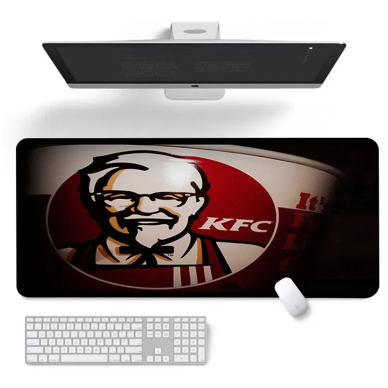 

Computer Mouse Pad 900 × 400 KFC Playmat Xxl Mousepad Anime Keyboard Gaming Mats Gamer Cabinet Table Mat Deskpad Deskmat Kawaii