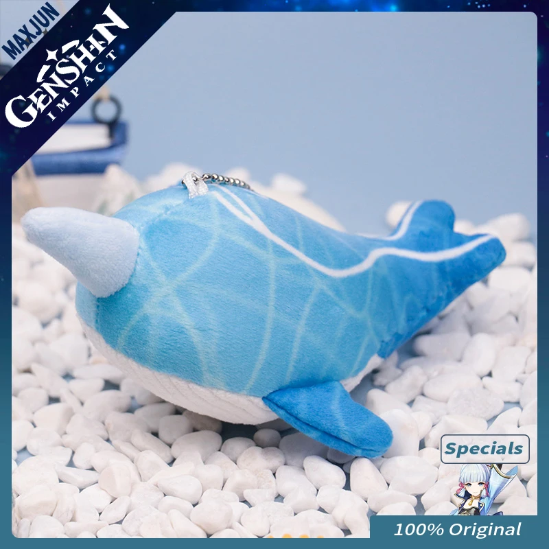 

Genshin Official Genshin Impact Anime Figure Whale Plush Pendant Keychain Accessories Gift for A Friend 149*95*55Mm