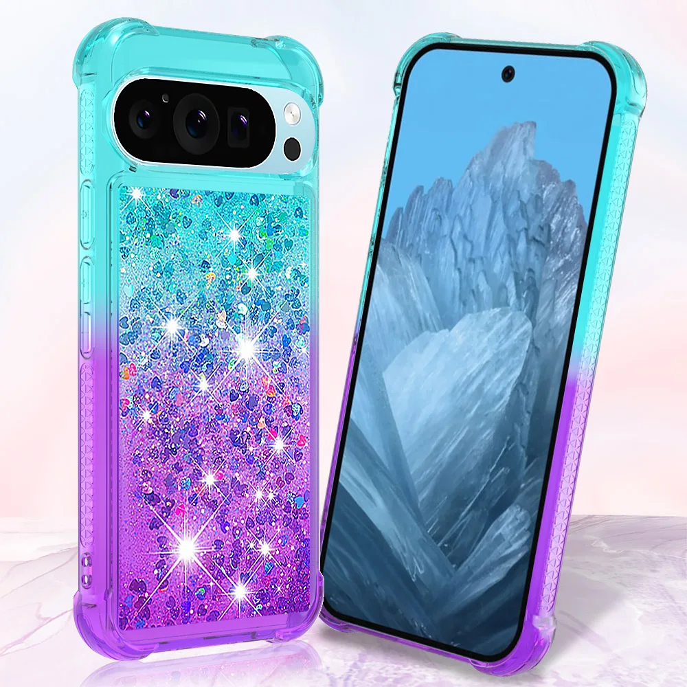 Bling Moving Liquid Glitter Waterfall Protective Phone Case