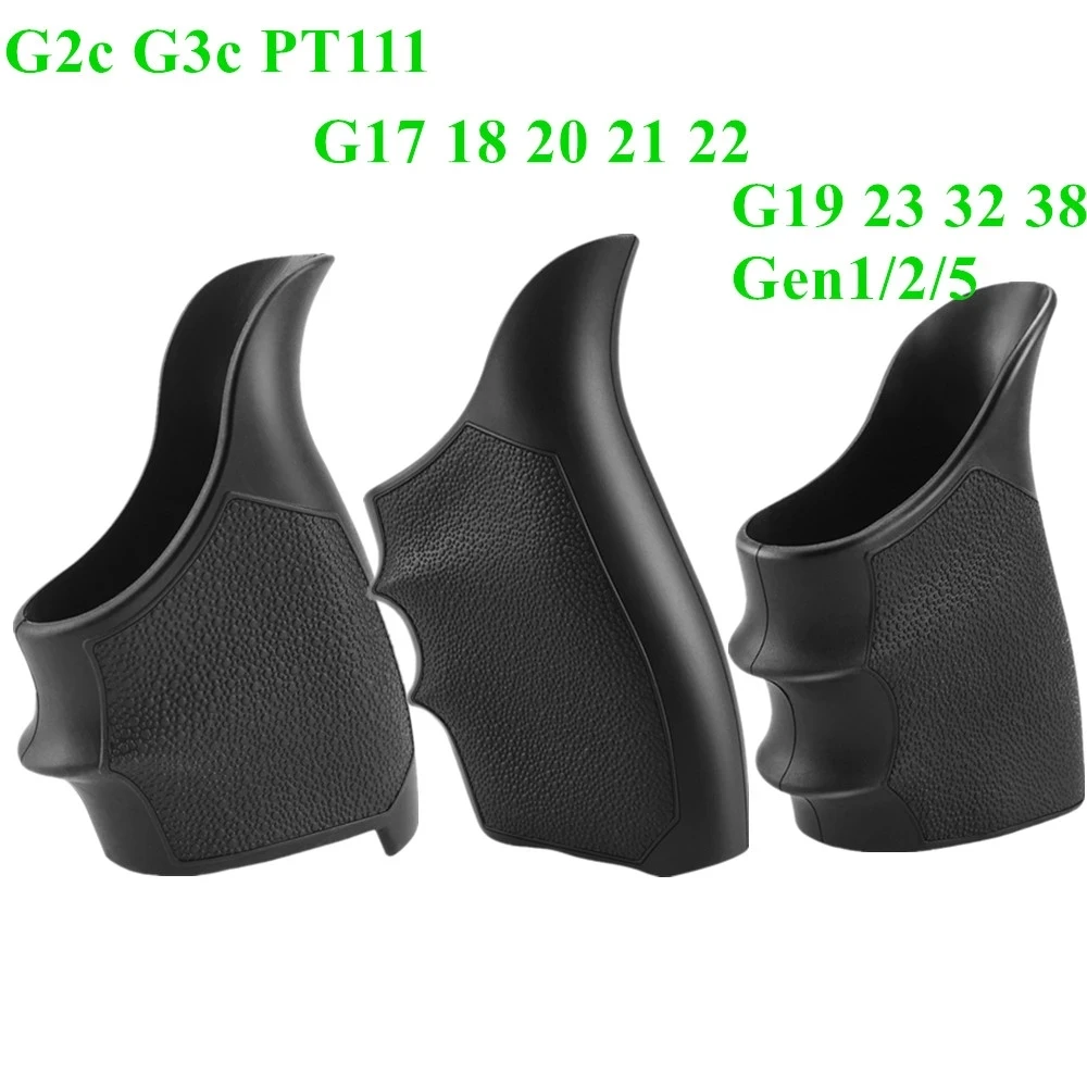 Impugnatura In Gomma Per Taurus G2c G3c PT111 Millennium G2 - Manicotto Antiscivolo Nero