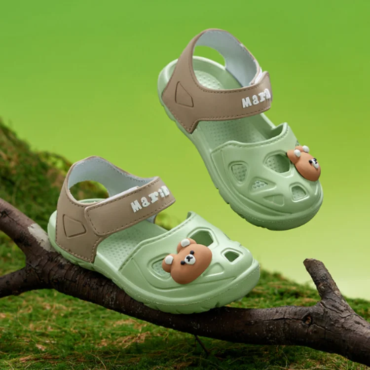 Kids Sandals Summer Brand Cartoon Hollow Kids Shoe Crash Resistant Sandals Girl Light Casual Shoe Anti Slip Boy Beach サンダル