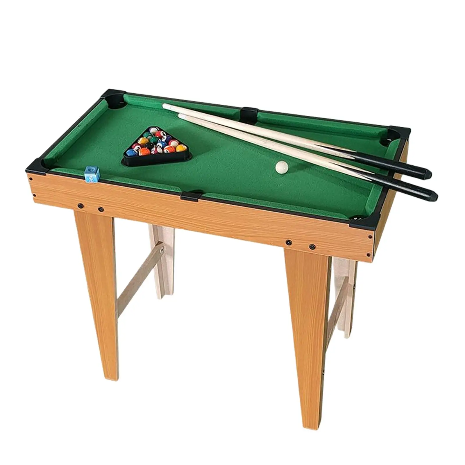 Mini Mesa De Billar De 51 Cm Con 2 Palos, 16 Bolas, Triángulo Y Cepillo, Juego De Sobremesa Para Niños Y Adultos