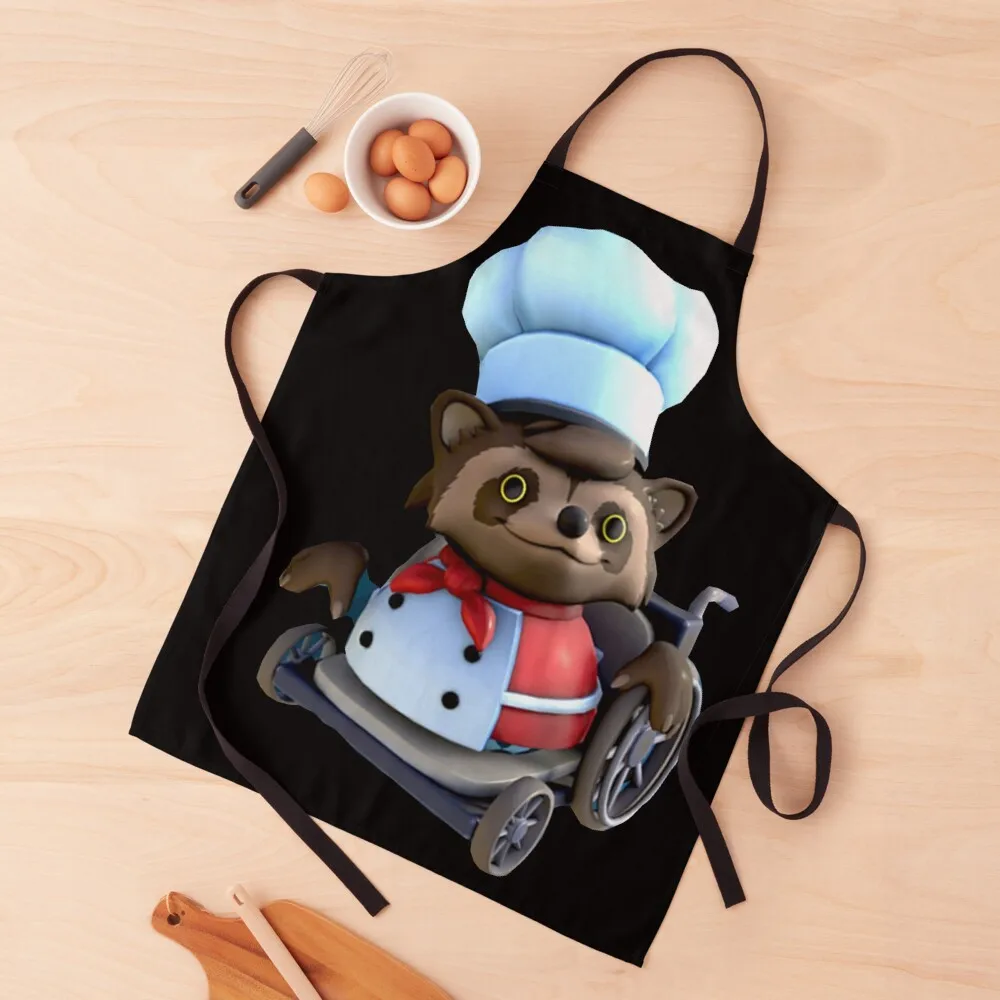 

Overcooked Raccoon Apron kitchen woman kitchen utensil Apron
