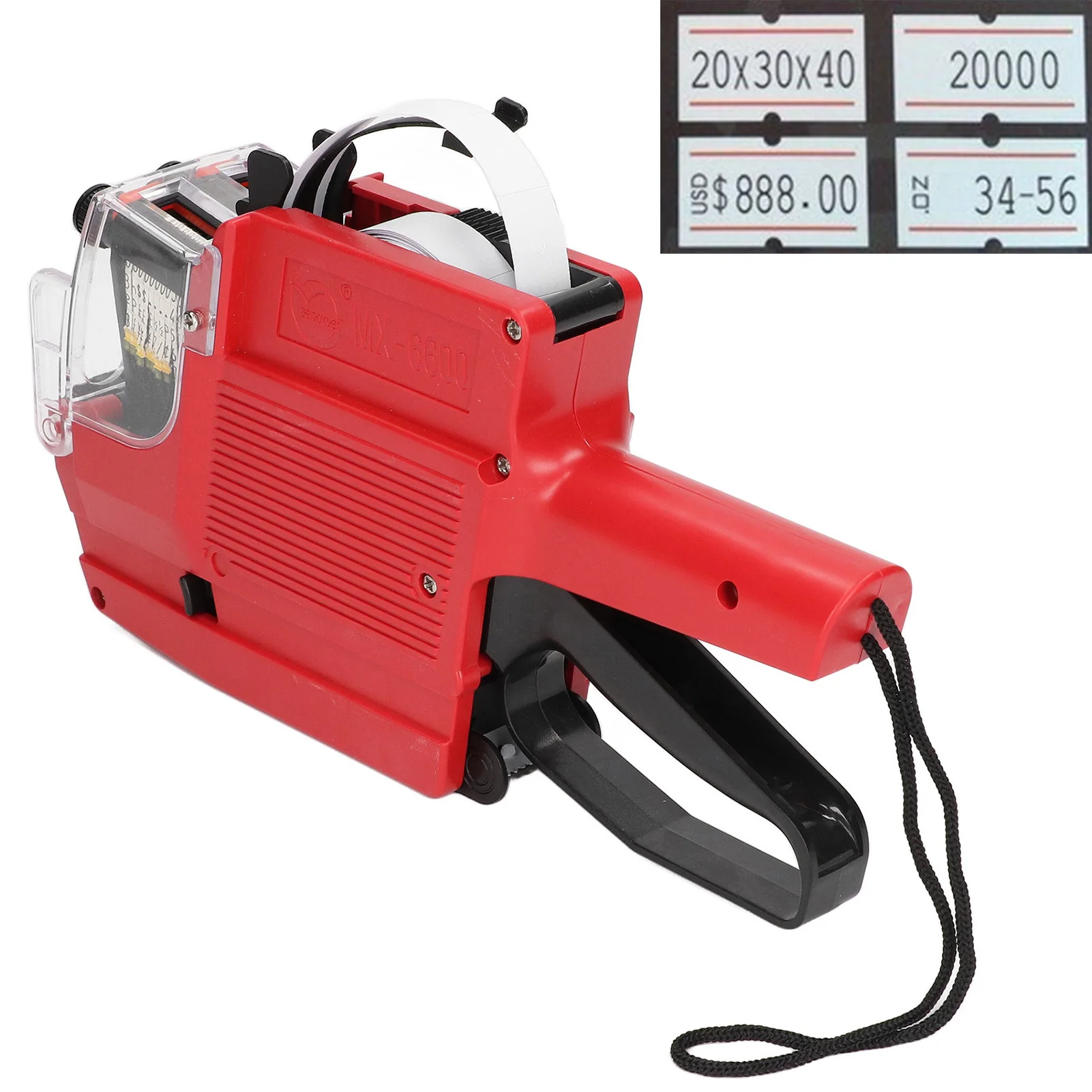 Price Attacher Price  Gun 10 Digits 2 Lines Labeller Marker Attacher Tool for Office Retail Store