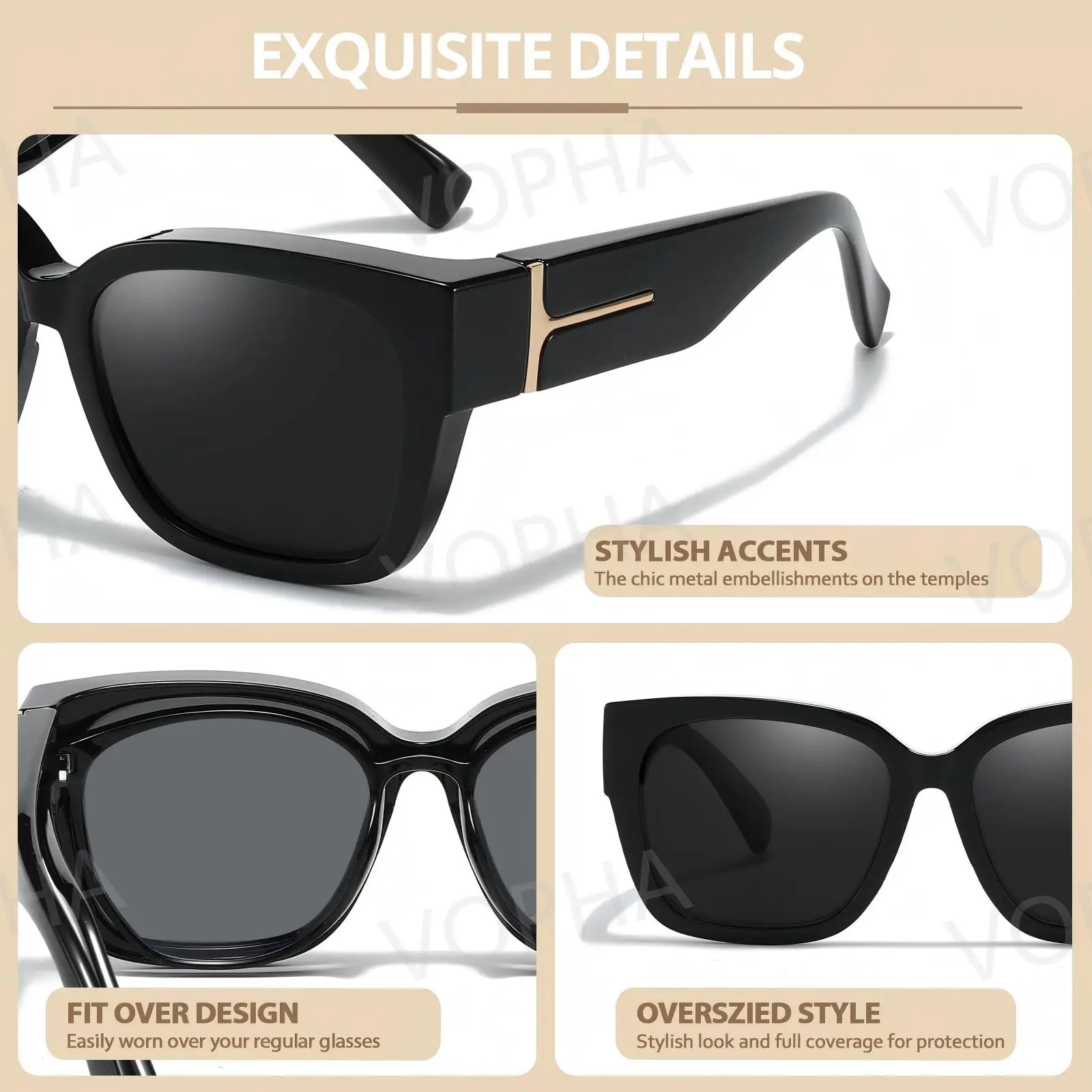 Polarized Wraparound Fitover UV Protection Sunglasses