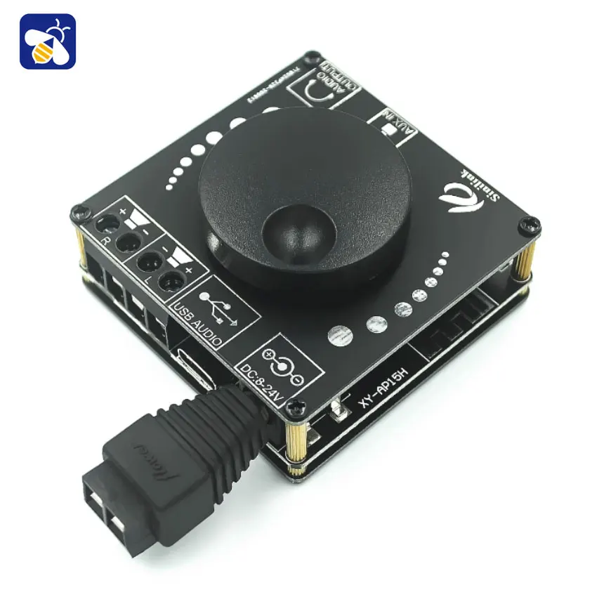 10W/15W/20W Stereo Bluetooth Amplifier Board 12V/24V High Power Digital Amplifier Module XY-AP15H 【 mbl6010d 】 high voltage gold sealed operational amplifier front previous stage amplifier board