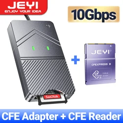 JEYI CF-Express Type-B to NVMe M.2 SSD Adapter, PCIe 4.0 Expansion Memory Card (Kit 2)