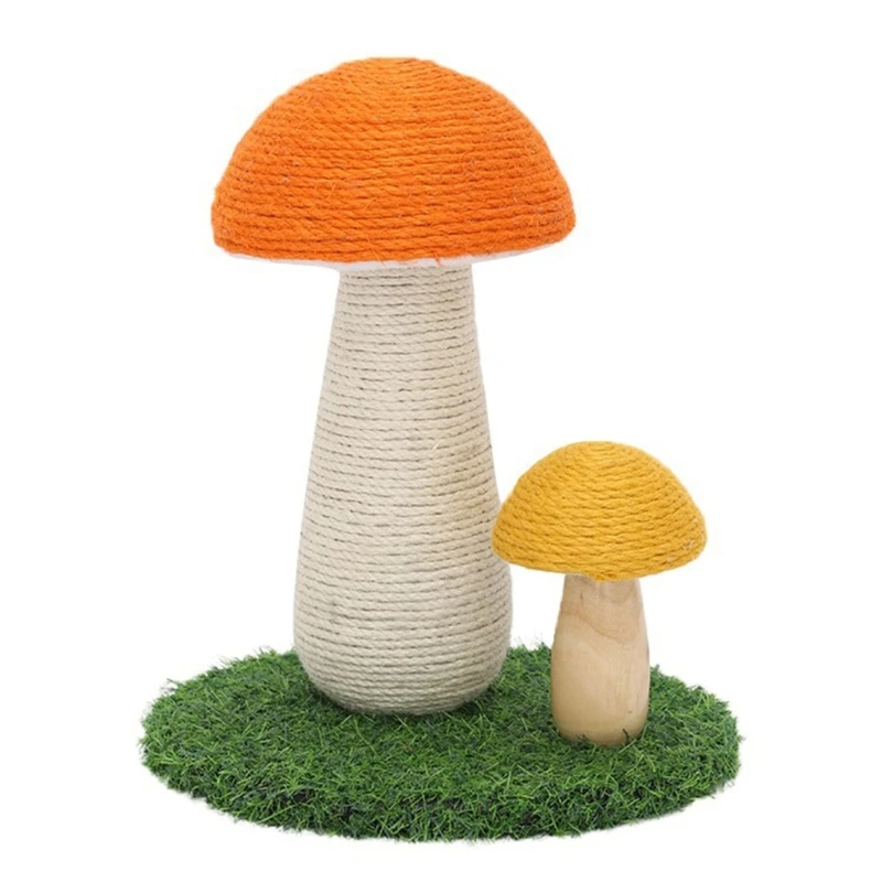 

Cat Scratcher Toy Sisal Rope Post Mushroom Theme Protect Your Furniture Drop shipping
