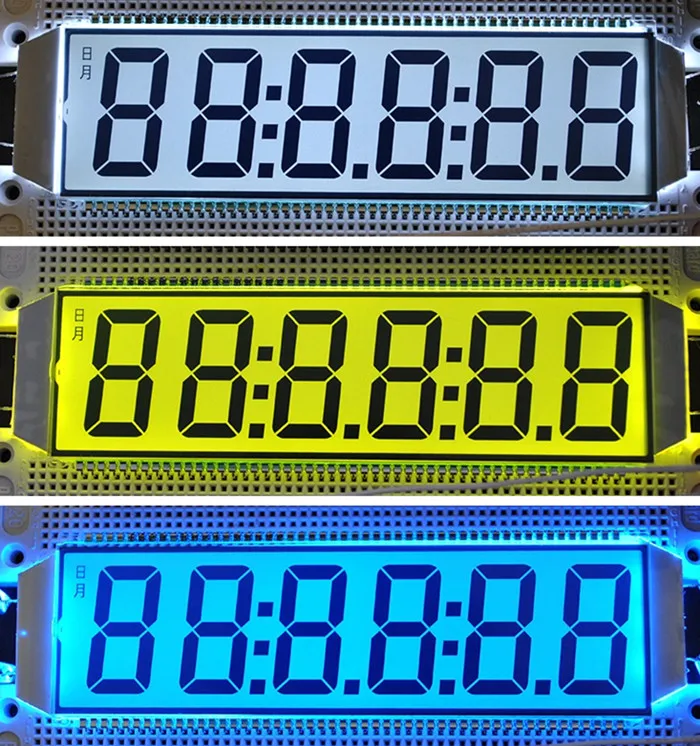 100PIN TN Positive 6-Ziffern Segment LCD Panel 5V Zapfsäule